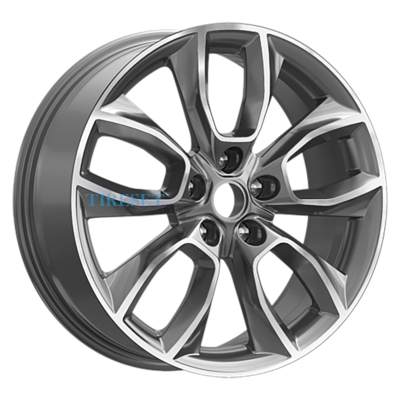Premium Series 7x18/5x114,3 ET45 D60,1 КР001 (Uni-S/Changan CS55 Plus/Belgee X70) Diamond Gloss Graphite