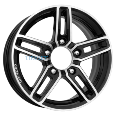 KиK 6,5x16/5x139,7 ET40 D98 Дон (КС588) Алмаз черный