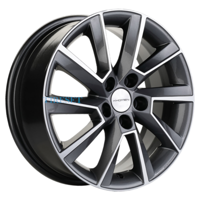Khomen Wheels 6x16/5x100 ET38 D57,1 KHW1604 (Kamiq/Rapid/Scala) Gray-FP
