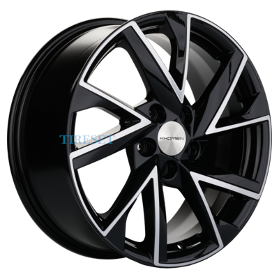 Khomen Wheels 7x17/5x108 ET40 D60,1 KHW1714 (Chery tiggo 7pro) Black-FP