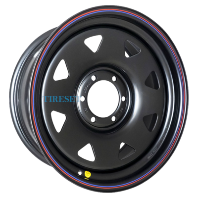 Off-Road Wheels 7x16/6x139,7 ET30 D110 Тойота Ниссан черный (треуг. мелкий)