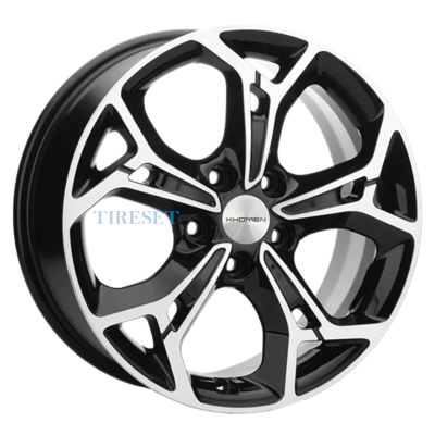 Khomen Wheels 7x17/5x108 ET43 D65,1 KHW1702 (DFM AX 7) Black-FP