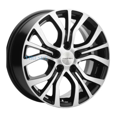 Khomen Wheels 6,5x16/5x120 ET38 D65,1 KHW1608 (Multivan) Black-FP