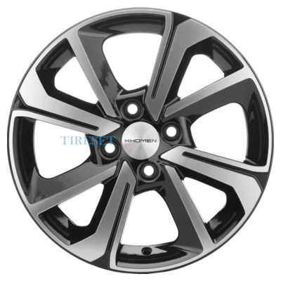 Khomen Wheels 6x15/4x100 ET39 D56,6 KHW1501 (Cobalt) Black-FP