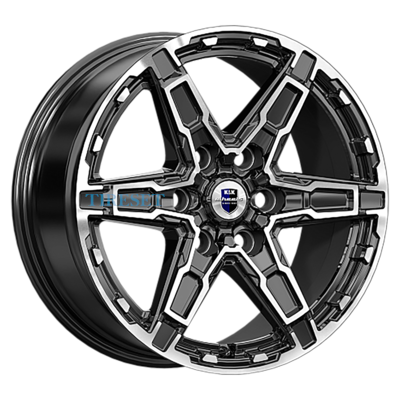 Диски KиK 8x18/6x139,7 ET35 D67,1 Дистрикт (КС1159) Алмаз черный на tireset.ru