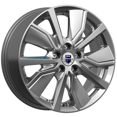 KиK 6,5x16/5x112 ET43 D57,1 Гамбит (КС961) Дарк платинум