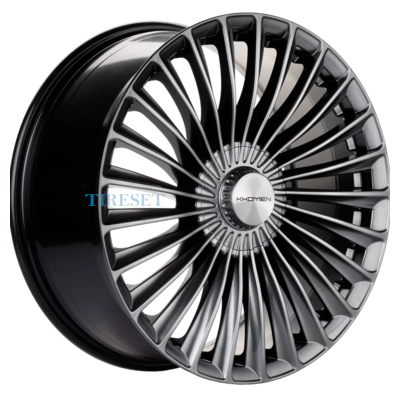 Khomen Wheels 9,5x20/5x112 ET38 D66,6 KHW2008 (Mercedes Rear) Dark Chrome