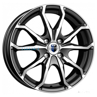 KиK 6x16/4x100 ET52 D54,1 Brent-оригинал (КС733) Алмаз черный