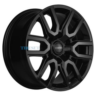 Диски Khomen Wheels 8x17/6x139,7 ET30 D106,1 KHW1723 (JAC T6 Pickup) Black на tireset.ru