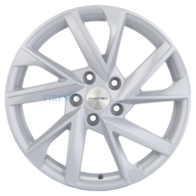 Диски Khomen Wheels 7x17/5x114,3 ET45 D67,1 KHW1714 (CX-5/i40/X-Trail) F-Silver на tireset.ru