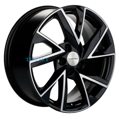 Диски Khomen Wheels 7x17/5x108 ET40 D54,1 KHW1714 (Москвич 3) Black-FP на tireset.ru