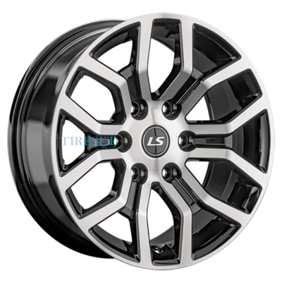 Диски LS 9x20/6x139,7 ET25 D106,1 1367 BKF (конус) на tireset.ru