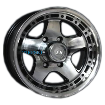 LS 8x15/6x139,7 ET-10 D106,1 870 BKF (конус, Колпак+лого)