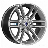 KиK 8x17/6x139,7 ET-10 D106,1 Алгама (КС762) Дарк платинум