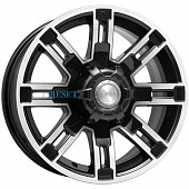 KиK 7,5x16/6x139,7 ET30 D108,1 Полюс (КС609) Алмаз черный