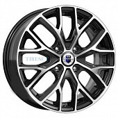 KиK 6x16/4x114,3 ET40 D67,1 Лилиом (КС891) Алмаз черный