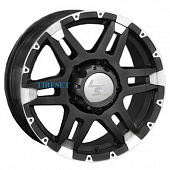 LS 7x16/6x139,7 ET46 D67,1 212 BKF (Колпак+лого)