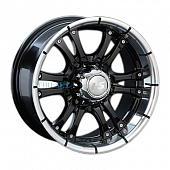 LS 8x16/6x139,7 ET10 D93,1 161 BKL (конус, Колпак+лого)