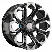 LS 9x17/6x139,7 ET20 D106,1 1366 BKF (конус, Колпак+лого)