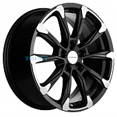 Khomen Wheels 7,5x18/5x112 ET43 D57,1 KHW1808 (Kodiaq/Tiguan) Black-FP