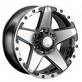 LS 8x16/5x150 ET2 D110,1 1284 BKF (конус, Колпак+лого)