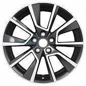 Khomen Wheels 7x18/5x112 ET45 D57,1 KHW1802 (Karoq) Black-FP