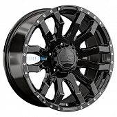 LS 9x20/5x150 ET25 D110,5 1294 BK (конус, Колпак+лого)