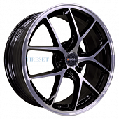 INCH 7x17/4x100 ET41 D60,1 FA8538 Gloss Black Machined Face (ZJH) FlowForming