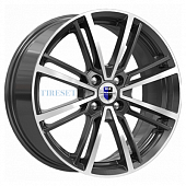 KиK 7x17/5x105 ET40 D56,6 Эрфурт (КС898) Алмаз черный