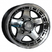 LS 8x16/6x139,7 ET-10 D106,1 870 BKF (конус, Колпак+лого)