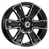 KиK 7x17/6x139,7 ET38 D100,1 Севенна-оригинал (КС726) Алмаз черный