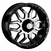 LS 9x20/6x139,7 ET20 D100,1 1285 BKF (конус, Колпак+лого)