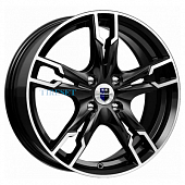 KиK 7x17/5x105 ET40 D56,6 Солар (КС875) Алмаз черный SK