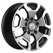 Khomen Wheels 6,5x17/5x139,7 ET40 D98,5 KHW1725 (Niva Travel/Legend) Gray-FP
