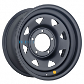 Off-Road Wheels 7x16/5x139,7 ET0 D110 УАЗ Черный матовый (треуг. мелкий)