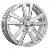 KиK 6,5x17/4x100 ET43 D60,1 КС874 Сильвер