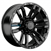 LS 9x18/6x139,7 ET15 D106,1 1339 BK (конус, Колпак+лого)