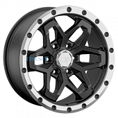 LS 9x18/6x139,7 ET15 D106,1 1350 MBL (конус, Колпак+лого)