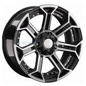 LS 9x20/6x139,7 ET20 D106,1 1293 BKF (конус, Колпак+лого)