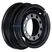 Hartung 12x21/10x286 ET100 D222 Черный (12 мм) КАМАЗ-43114, 43118, УРАЛ-43202 (два ушка) (под камеру) 4 000 кг