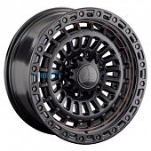 LS 9x18/6x139,7 ET20 D106,1 1348 BKS+BR (конус, Колпак+лого)