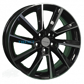 Khomen Wheels 6x16/5x100 ET45 D57,1 KHW1604 (Fabia/Polo) Black-FP