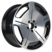 INCH 9,5x19/5x112 ET43 D66,56 ULF-R20 Black machine face+milling spokes before painting (ZJH) FlowForming