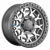 LS FlowForming 9x17/5x150 ET25 D110,1 RC91 MGMF (конус, Колпак+лого)