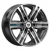 KиK 7,5x17/6x114,3 ET30 D66,1 R8 (КС1174) Алмаз черный
